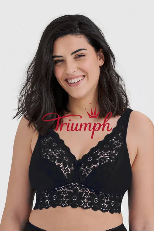 Triumph - 4 sztuki (75A-110F) 💝 Wygodny biustonosz bez fiszbin