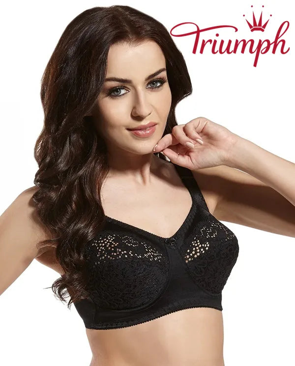 Triumph® – 4 szt. Opakowanie💖50% zniżki✨2024 Nowy damski haftowany miękki biustonosz dla dużych rozmiarów